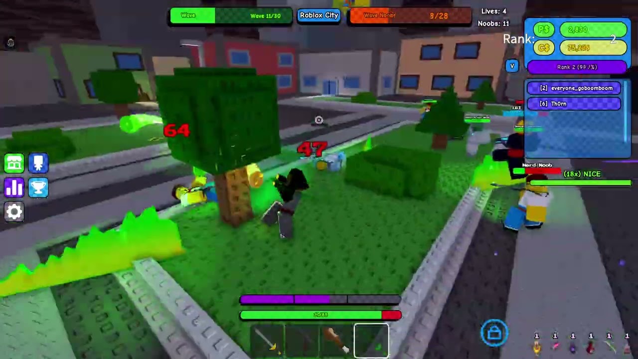 Playing noob mayhem as a starter and im Playing with thorn #gameplay #fun #omg #noob #Roblox #lol