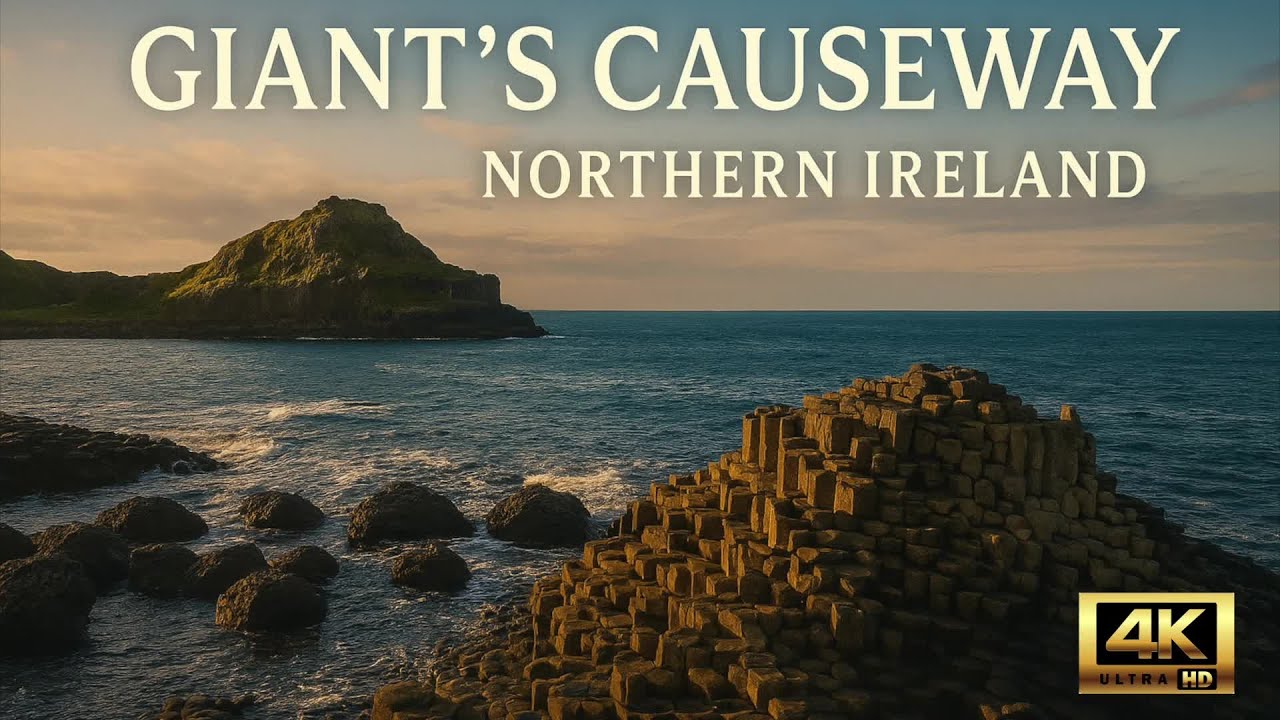 Giant's Causeway - Top place to visit in Northern Ireland | Drone | 4K