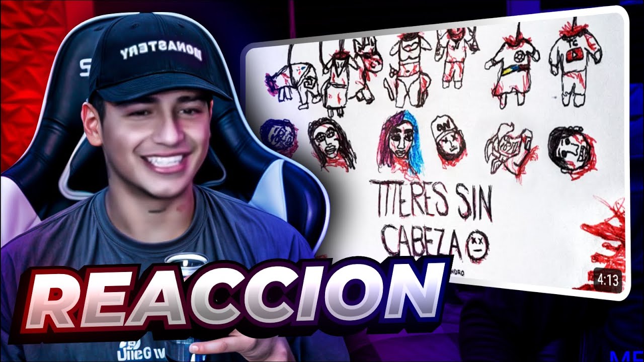 REACCION TÍTERES SIN CABEZA - LEANDRO ❌ SAMULX (Visualizer) // MONROY PAPI
