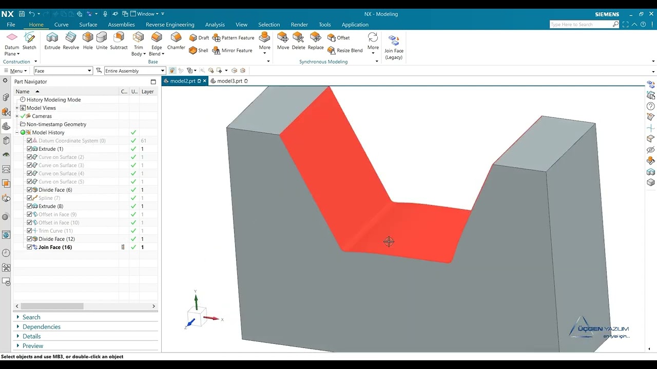 NX CAD JOİN FACE