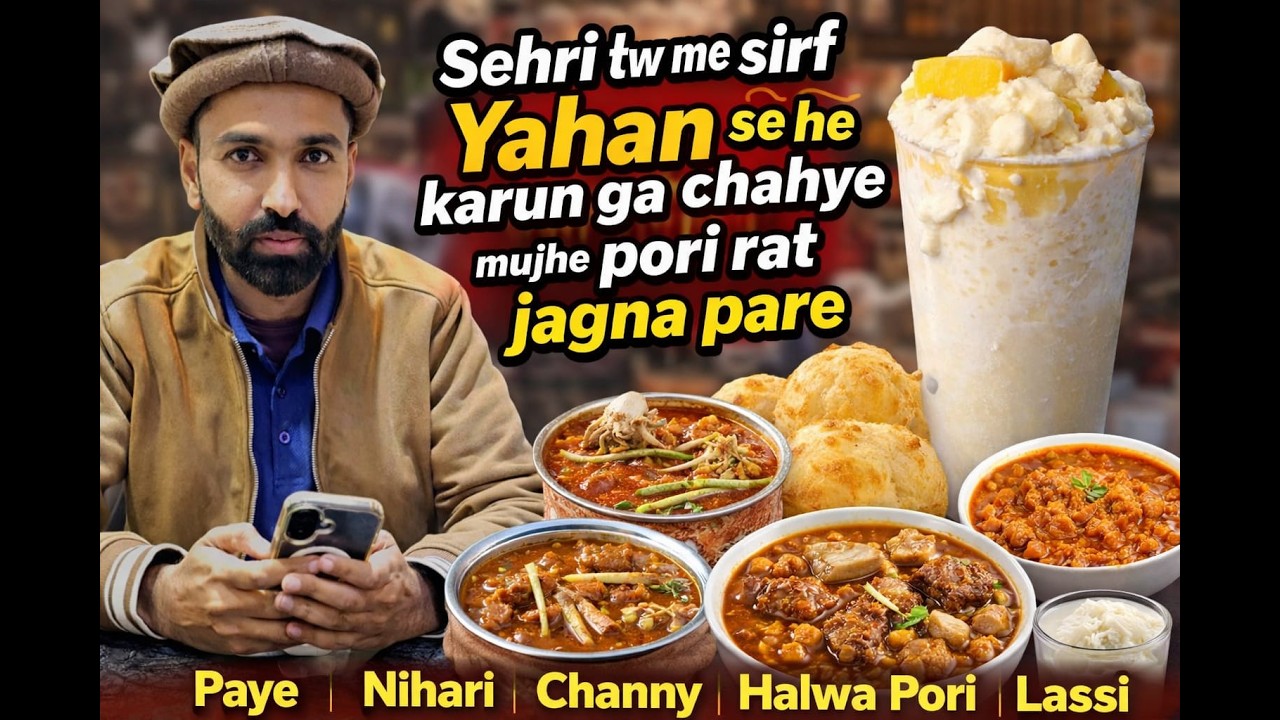 Sehri tw sirf yahen se bhai #chakhloduniya #food #streetfood #sehri
