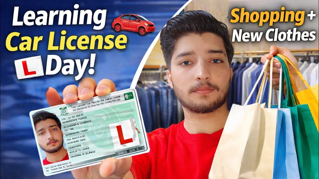 My Learning Car License Day in Lahore 🚗 | Shopping Vlog | Daily Life in Pakistan