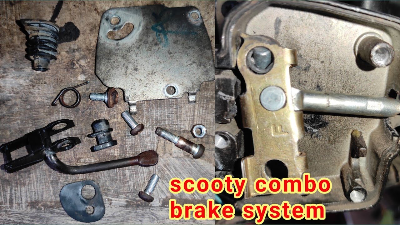 combi brake system honda activa | combi brake system hero Maestro | combi brake adjustment