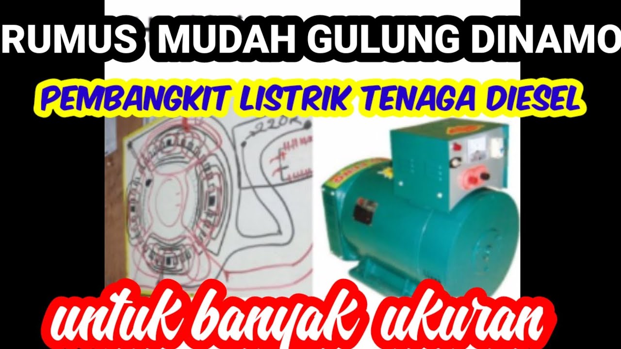 RUMUS penting NGGULUNG DINAMO PEMBANGKIT LISTRIK DIESEL..3000.5000.7000.10.000 DST
