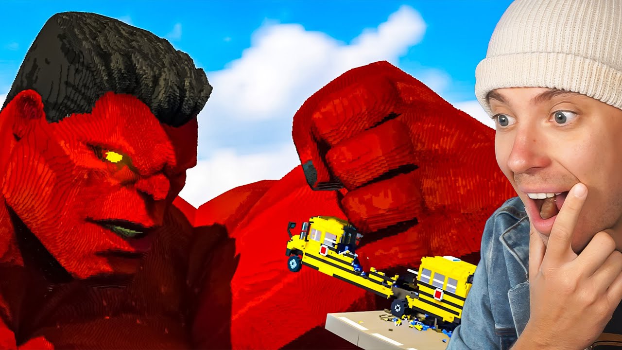 Reacting To Red Hulk vs Cars in Teardown