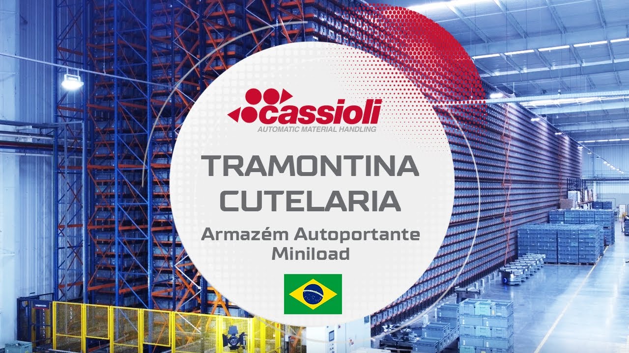Armazém autoportante Miniload TRAMONTINA CUTELARIA - CASE STUDY – Cassioli