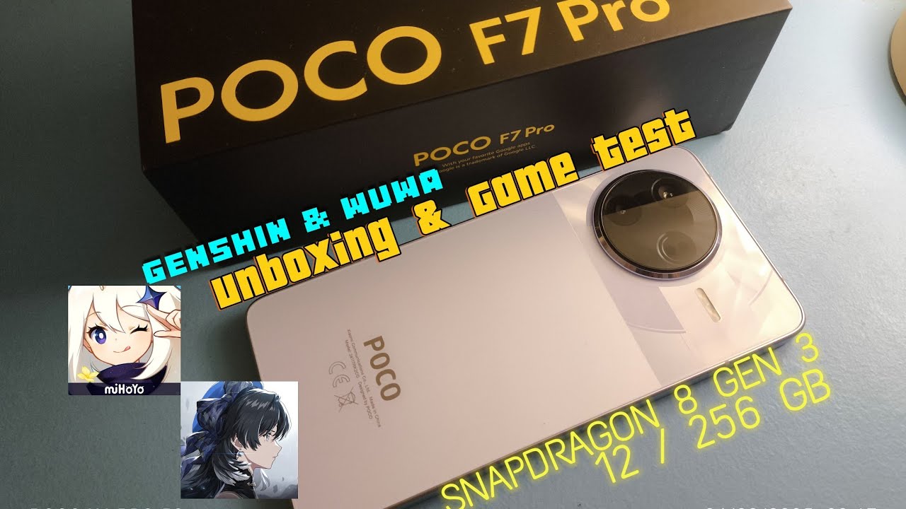 POCO F7 PRO - Unboxing & Game Test (Genshin & WuWa High 60 Fps)