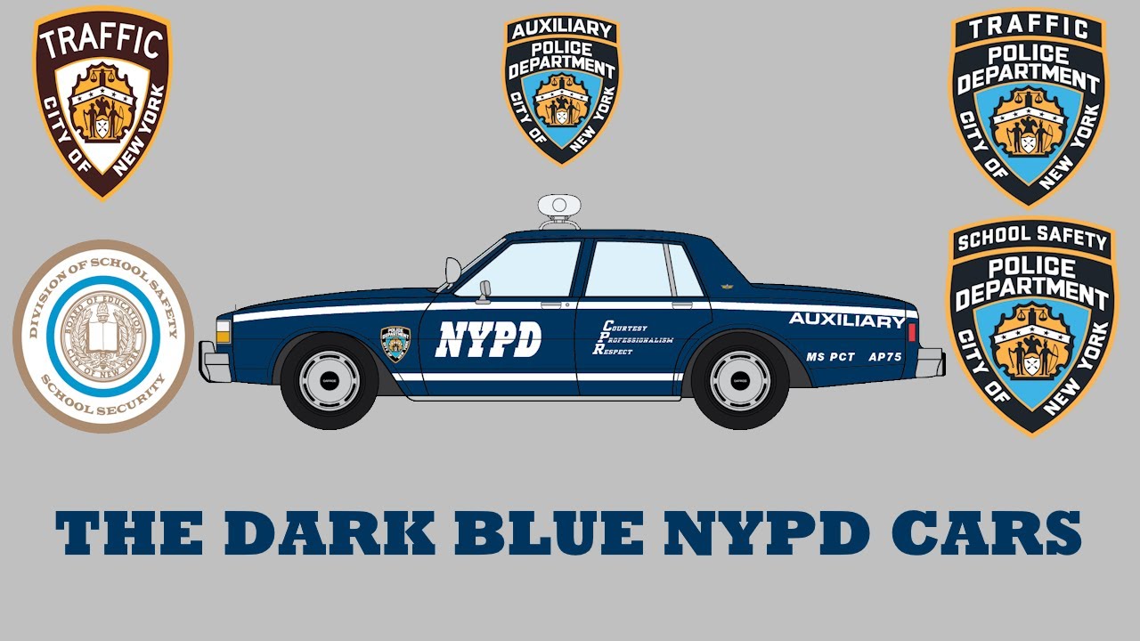 The Dark Blue NYPD Cars
