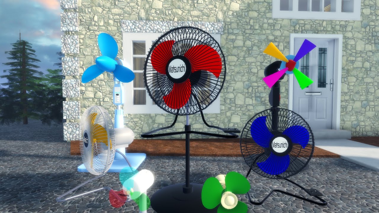 Super Wobbly Fan Spinning Roblox In Suburban Luxury House