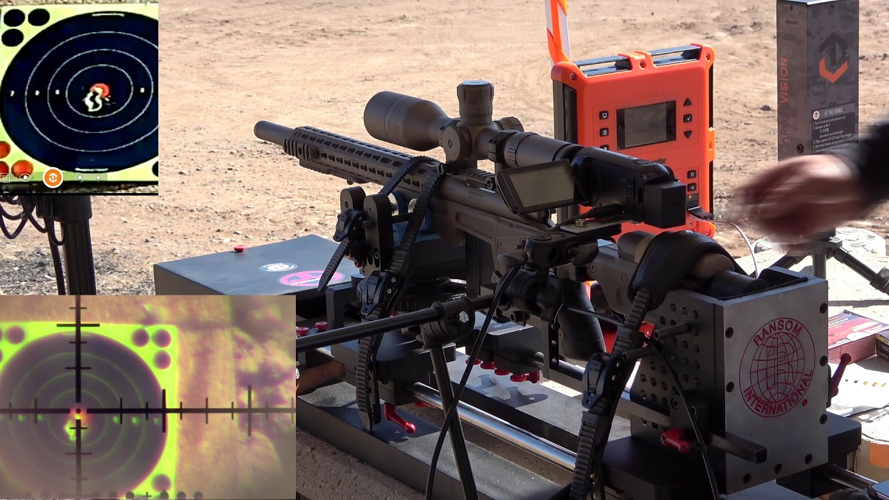 308 in Accuracy International Chassis Quick 5 Round Group Ransom Rest Rifle Rest, Target Vision