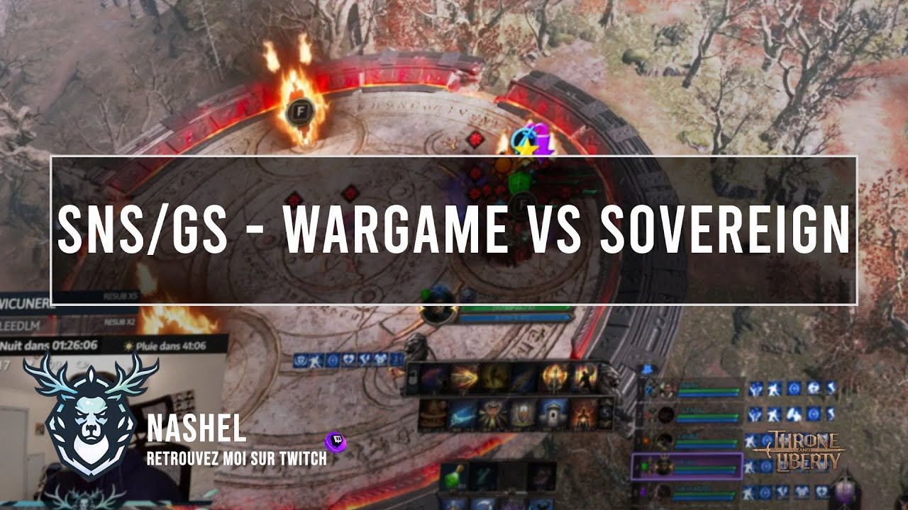 SNS / GS - Wargame PVP vs Sovereign | Throne & Liberty