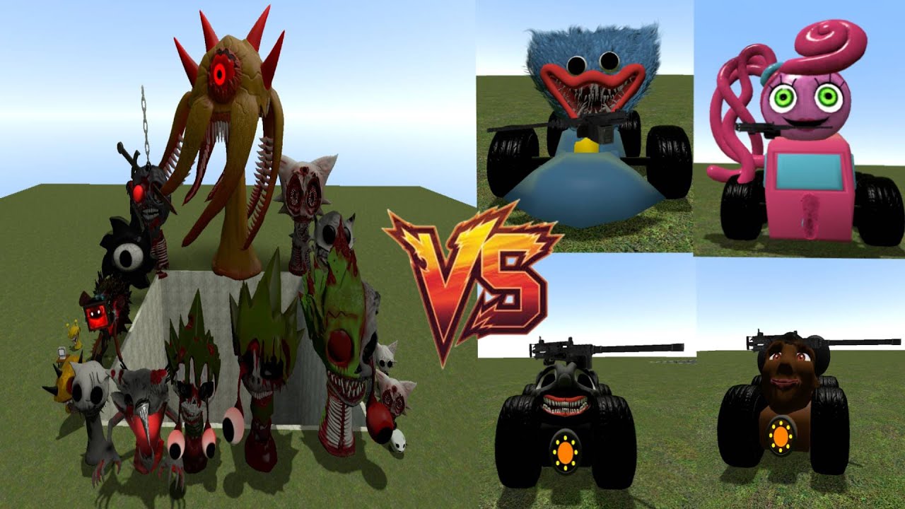 The battle between Infinite Creatures Code and Sprunki fans in Garry's Mod