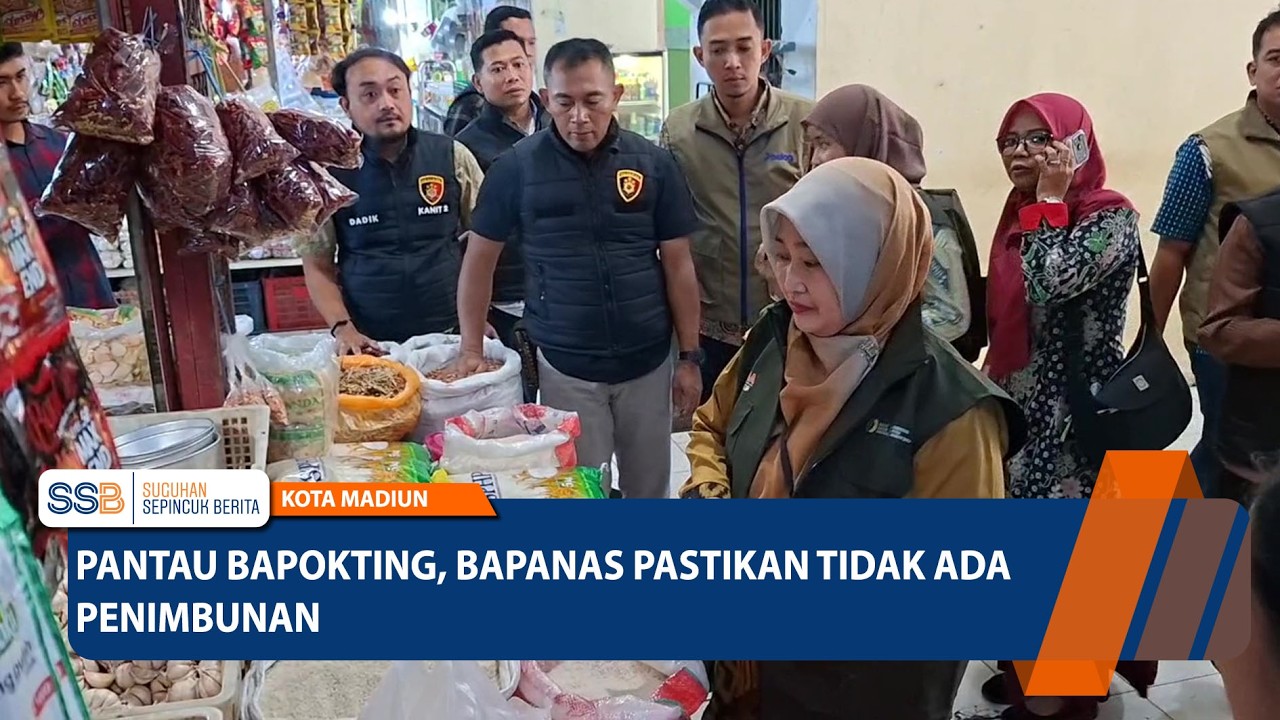 KOTA MADIUN -  Pantau Bapokting, Bapanas Pastikan Tidak Ada Penimbunan