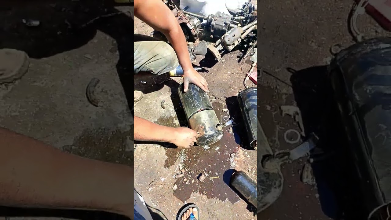 Como abrir o motor conpressor rotativo de cobre rápido e facil