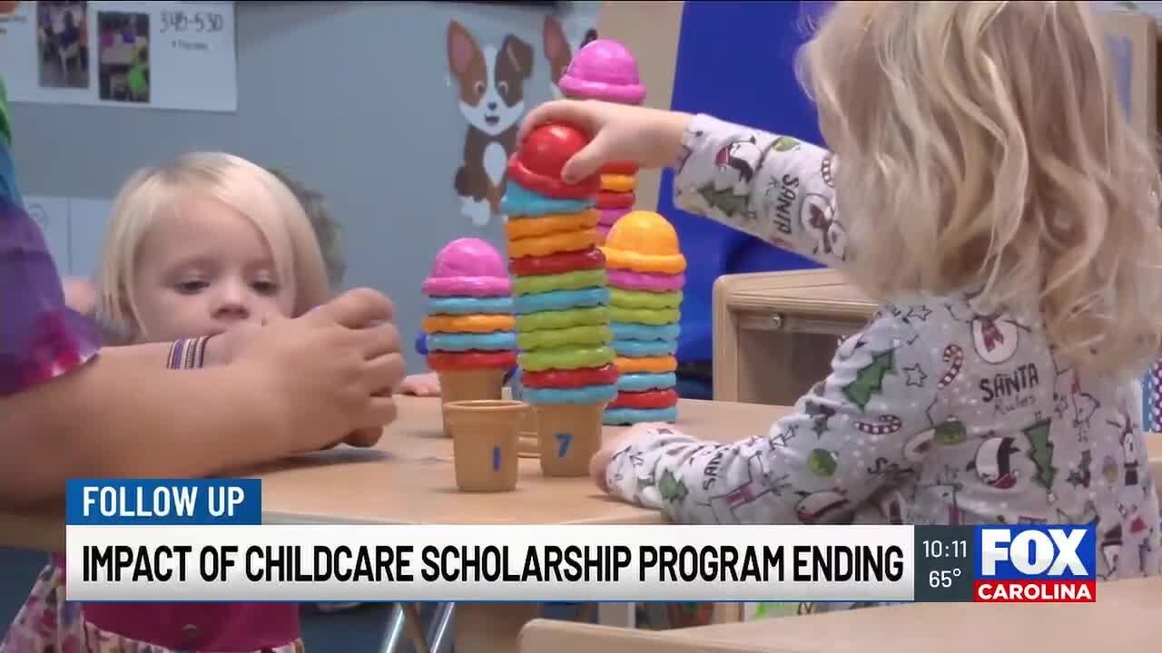 Follow up on impact of childcare scholarship program ending