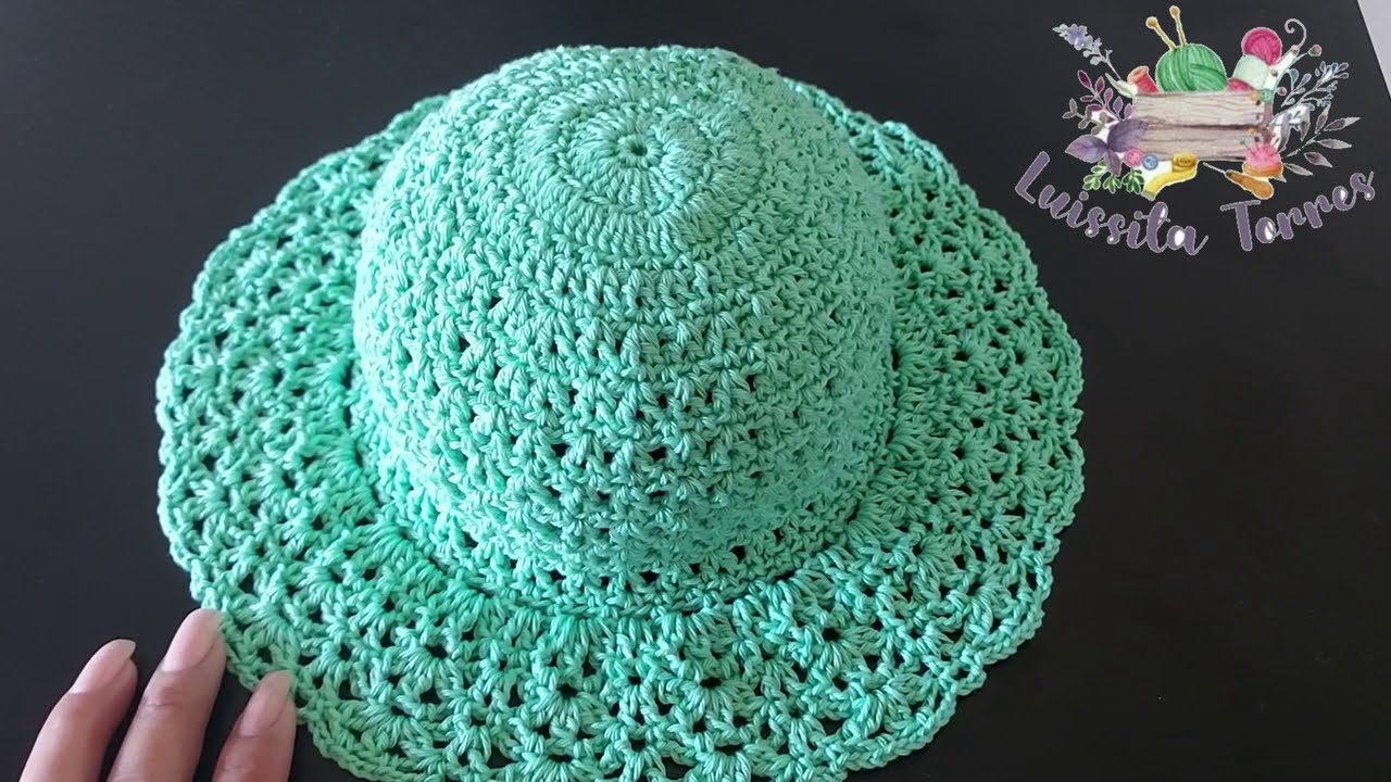SOMBRERO TEJIDO A CROCHET PARA BEBÉ PASO A PASO - PUNTO FANTASIA
