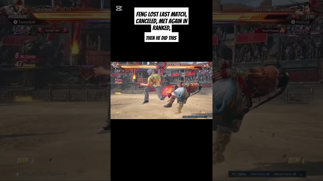 Feng Rage Quits Mid Combo! Tekken8 Ranked #Tekken8 #RageQuit #Tekken8Ranked #TekkenShorts #comedy