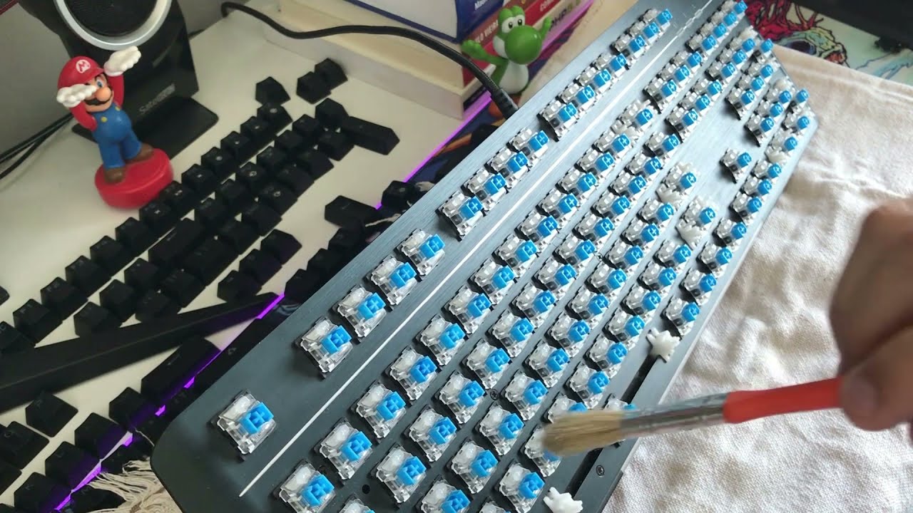 Como limpar teclado mecânico RGB - HyperX Mars - Part 1