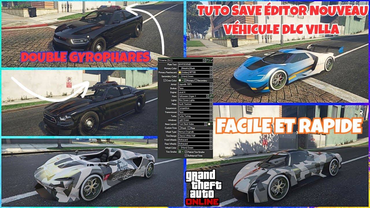 CRÉER LES NOUVEAUX VÉHICULES AVEC  SAVE EDITOR ET SAVE WIZARD - TUTO FACILE- ÉDITION DÉCEMBRE 