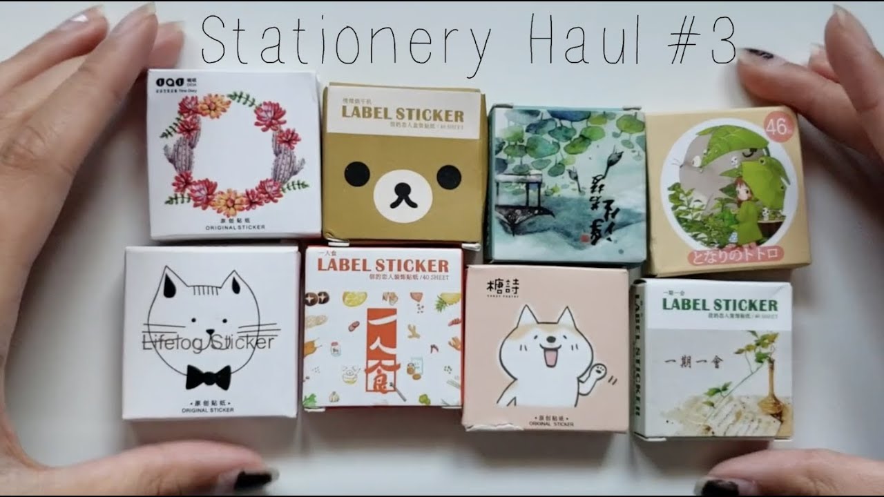Stationery Haul #3 - HUGE Sticker Haul (Aliexpress)