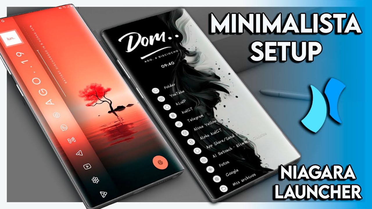 🔥PERSONALIZACI&Oacute;N ANDROID 2025 - NIAGARA LAUNCHER *PRO*  / HOME SCREEN SETUP MINIMALISTA & ELEGANTE