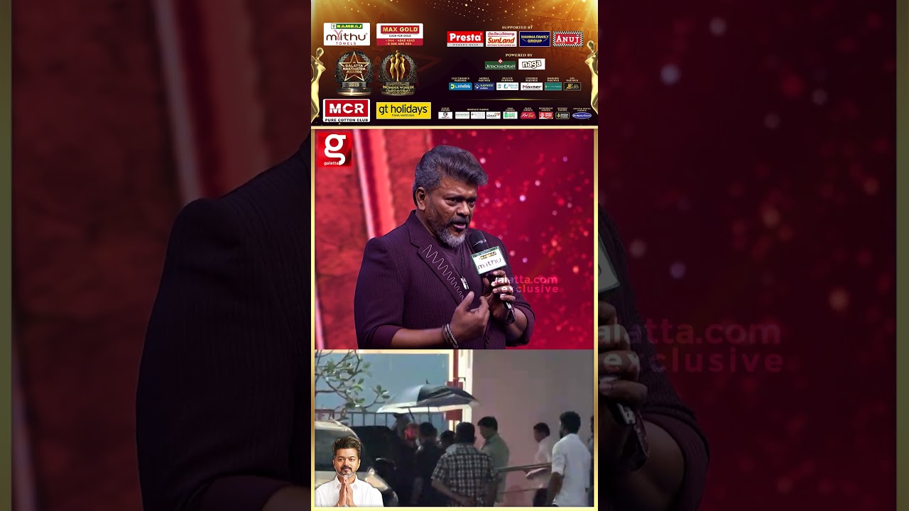 Parthiban✨Vijay Sir, these people are behind you💞Don't worry🥰Galatta Nakshatra Awards 2025