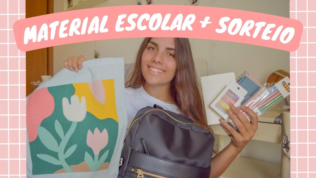 O MEU MATERIAL ESCOLAR + SORTEIO 2022🎒✨ || In&ecirc;s Lopes