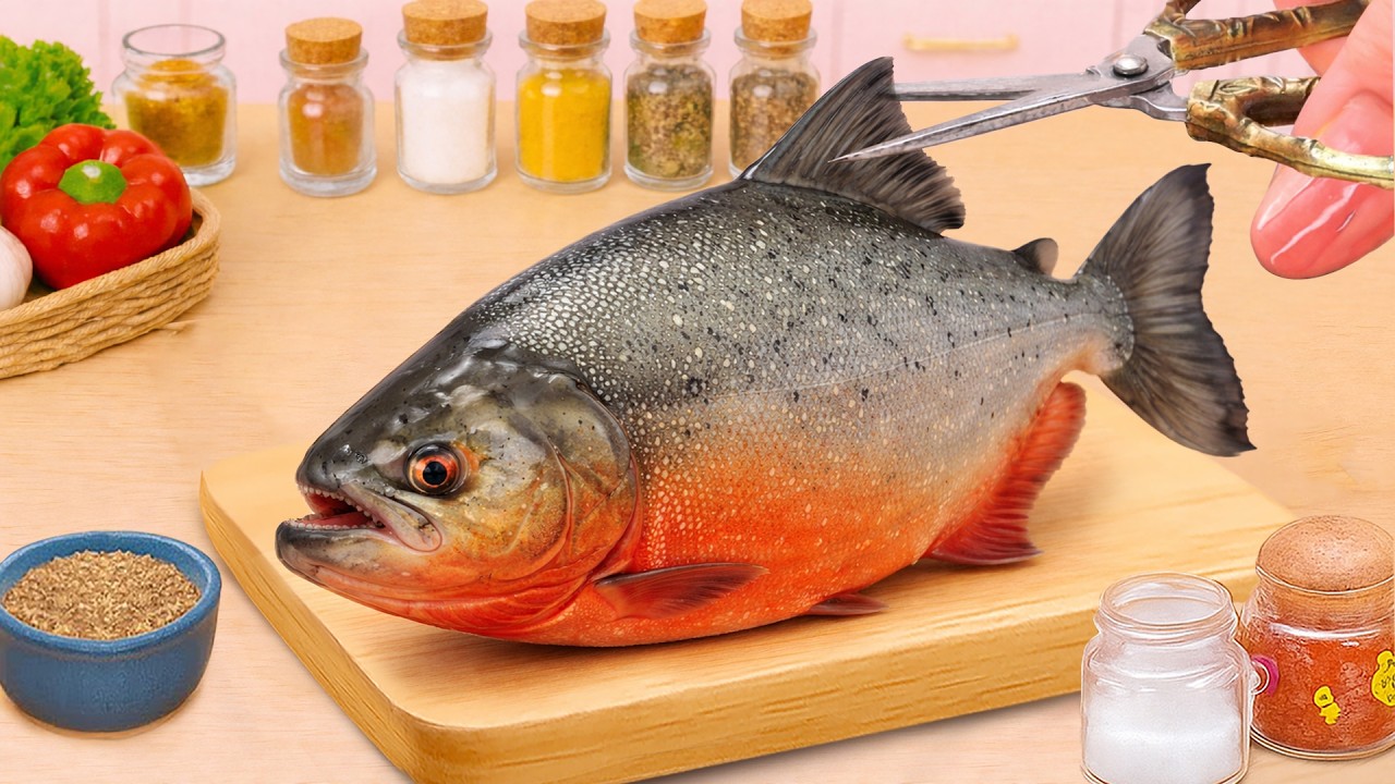 Вкусный рецепт маленьких морепродуктов 🐟 Жареная рыба в сладком соусе чили | Petite Cooking
