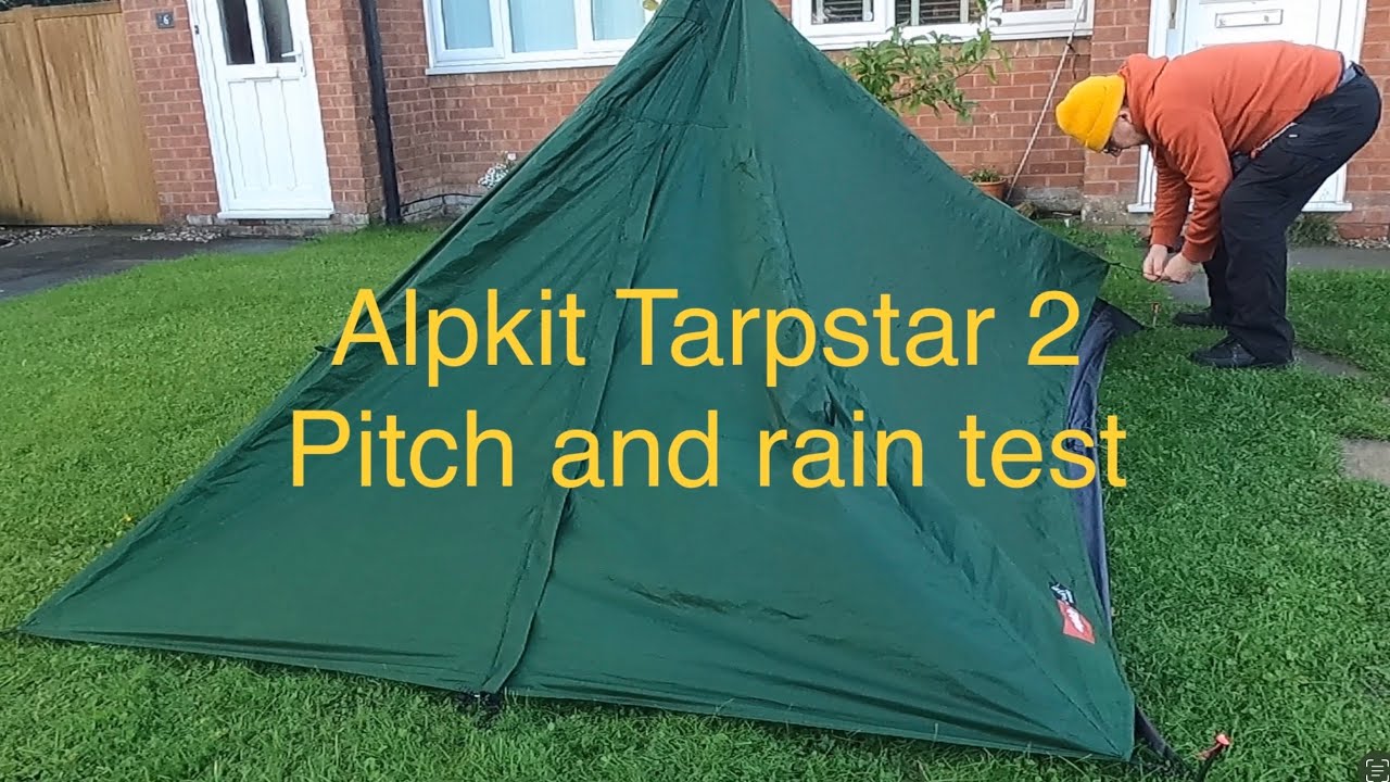 Alpkit Tarpstar 2 full pitch & rain test