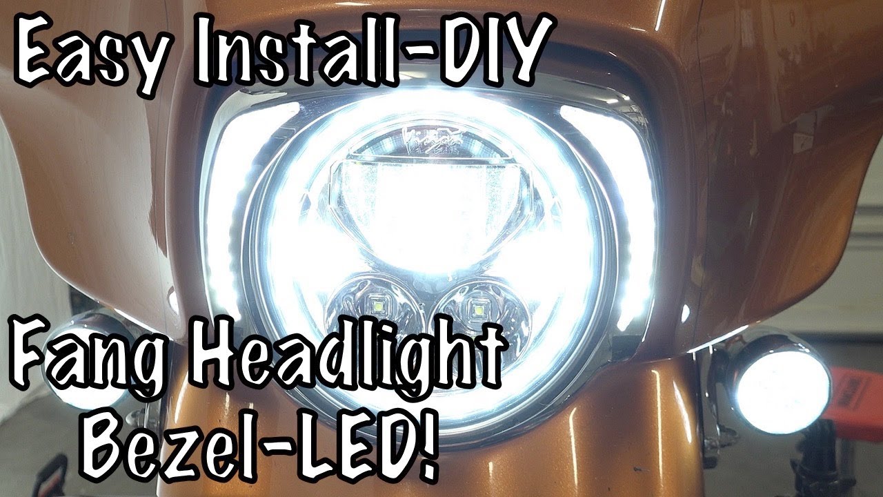 How to Install Ciro 3D Fang LED Headlight Bezel on Harley Touring