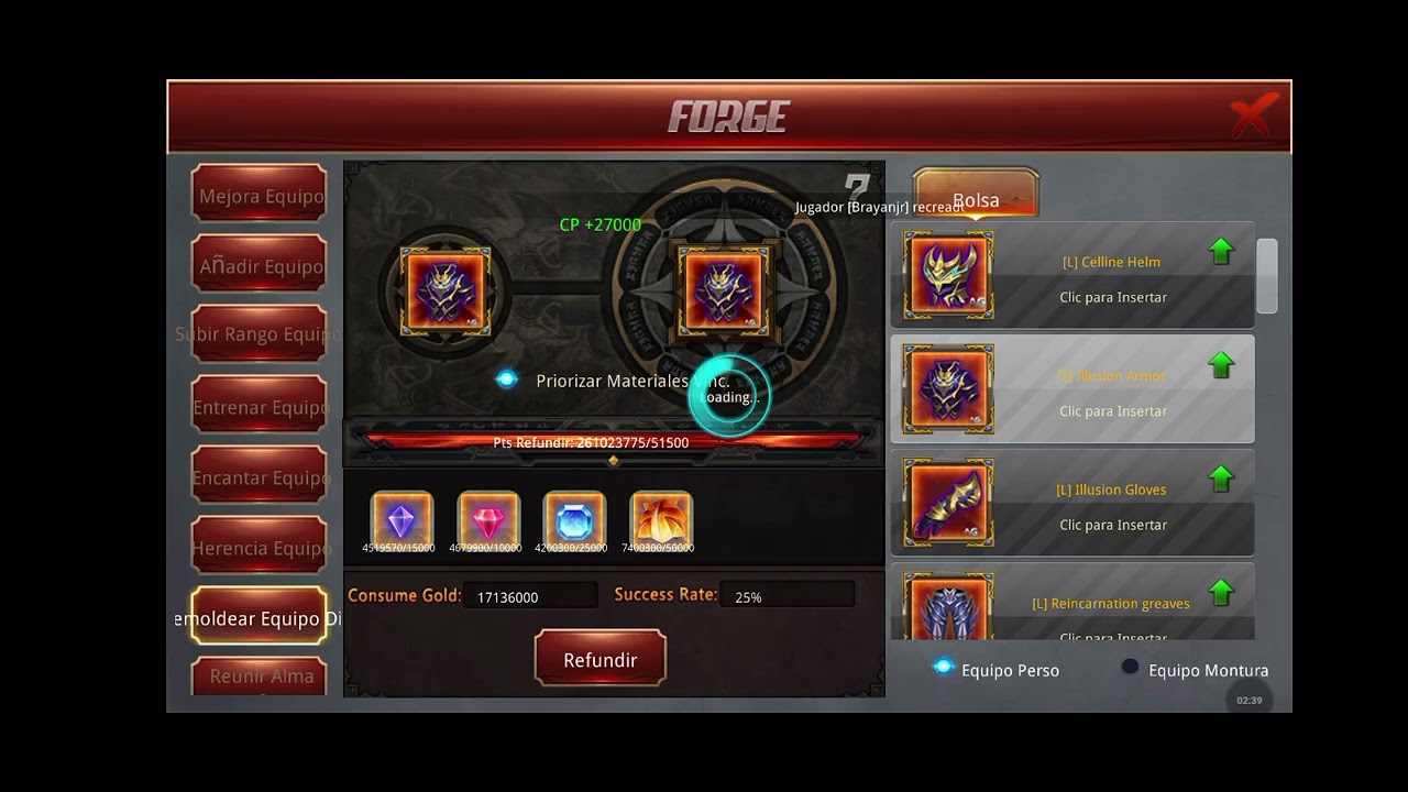 Como transmutar el set de tier 15 asta tier20 sin malgastar los recursos 