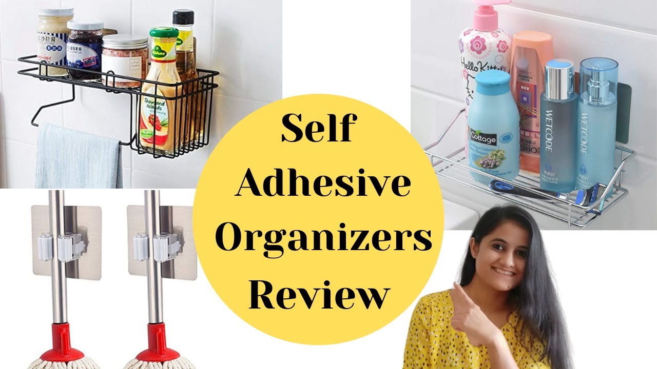 Self Adhesive No Drill Shelves | Kitchen & Bathroom Organizers | Mop & Broom Holder | #HOKIPO Review
