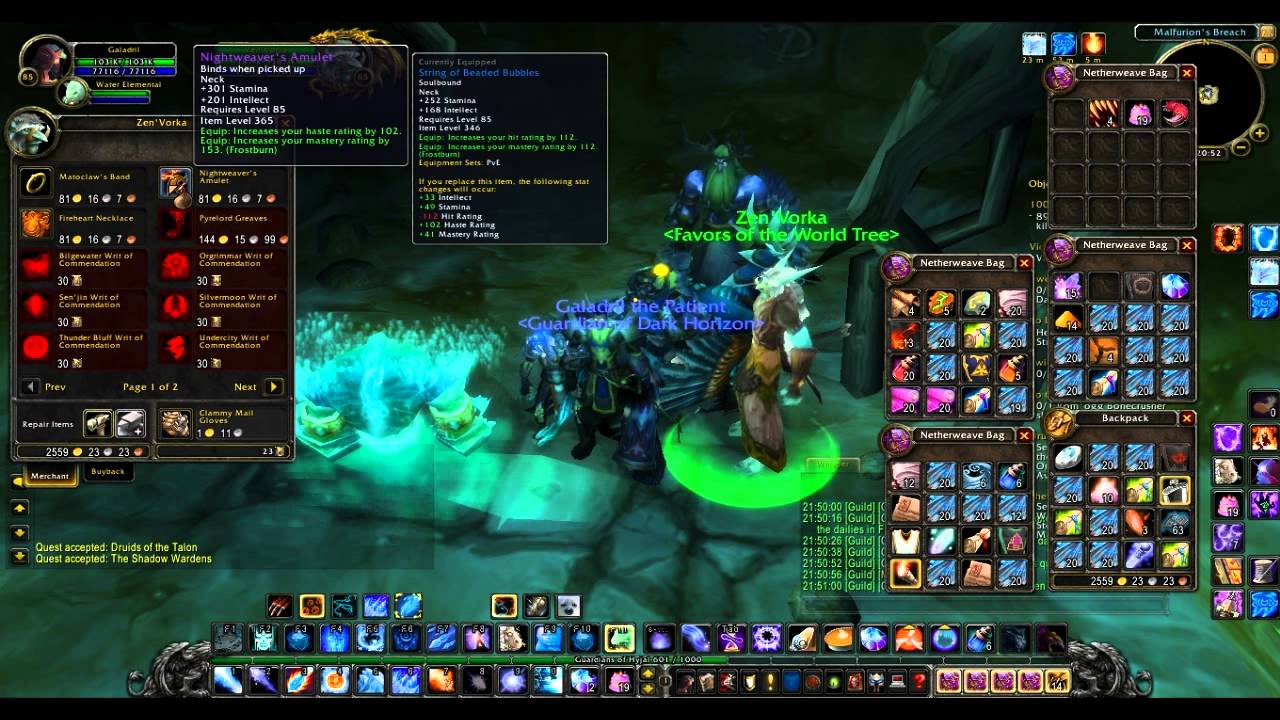 World of Warcraft - Firelands Daily quest rewards