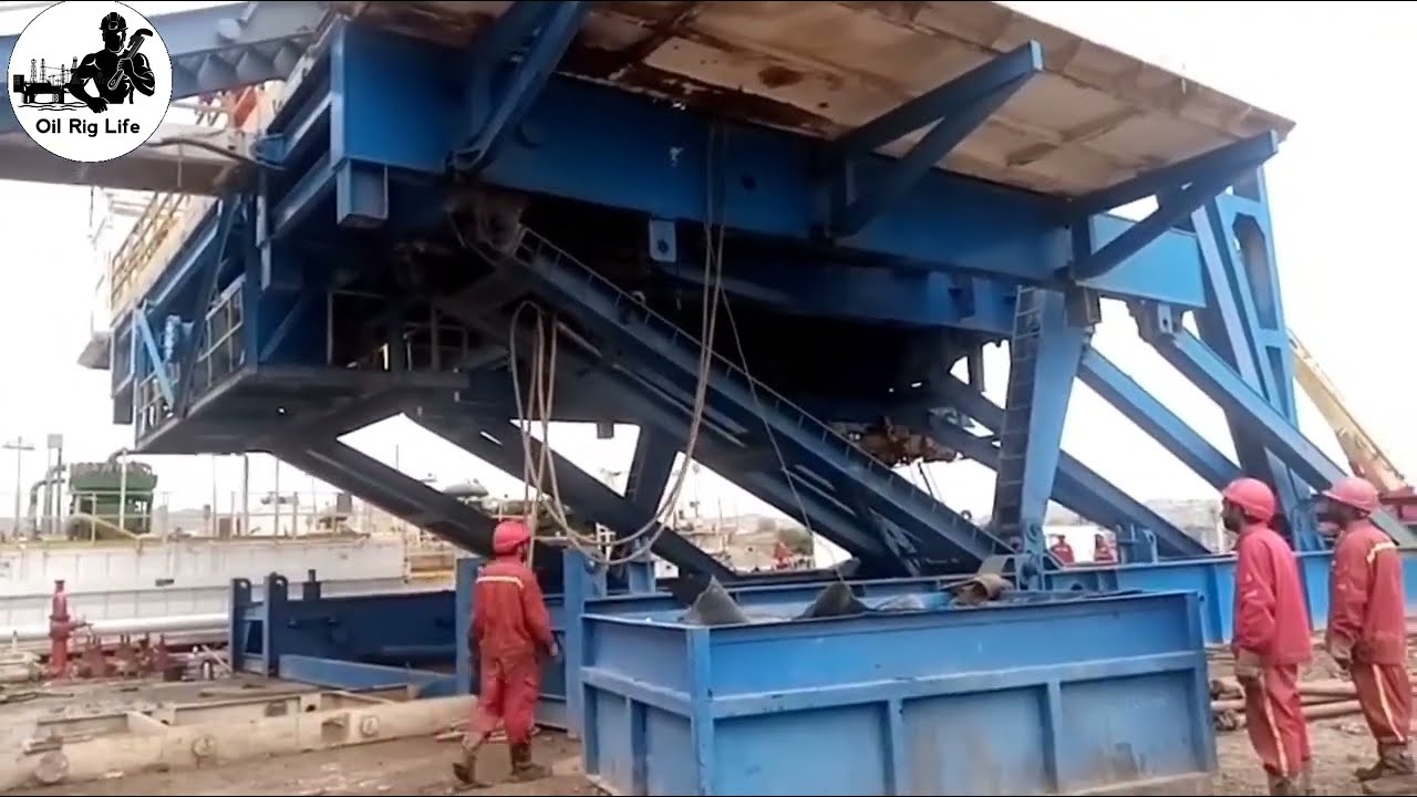How Rig Floor up, oil field workers Oil and gas industry,Oil rig life.