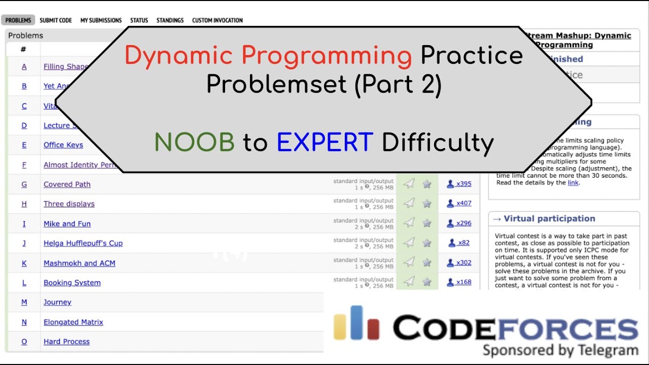 Complete Dynamic Programming Practice - Noob to Expert (Continued) | Topic Stream 2