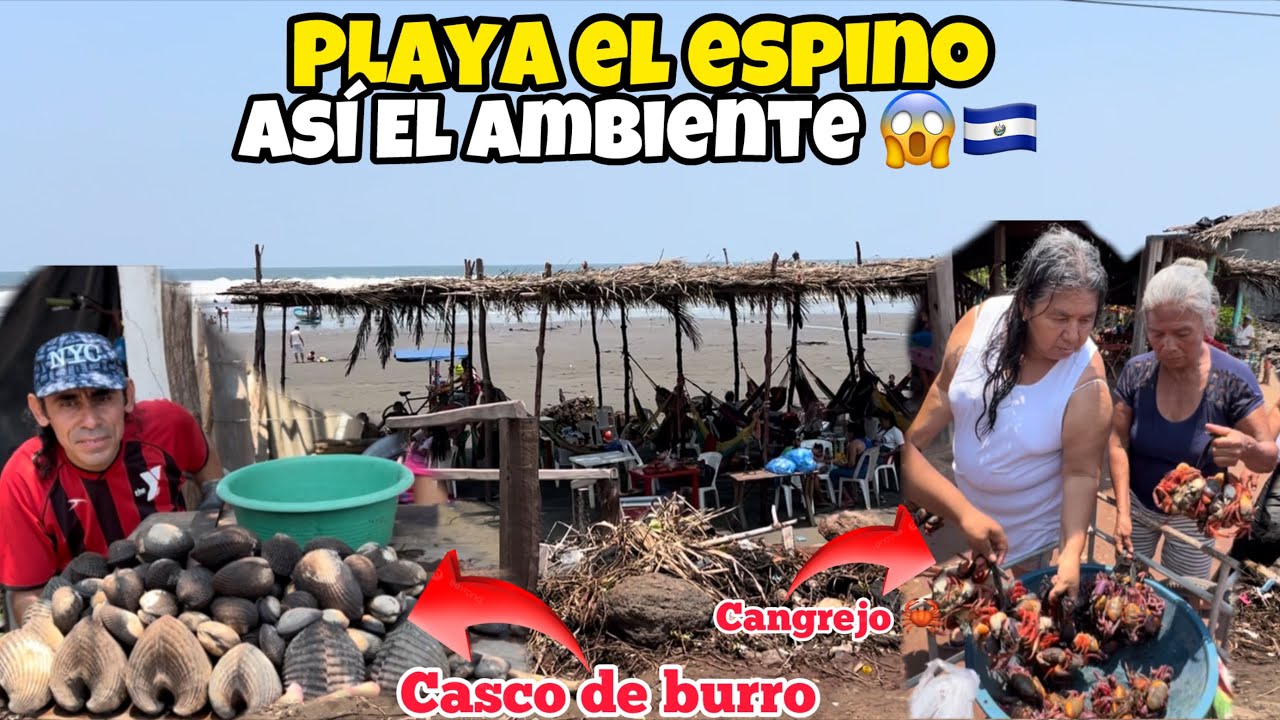 🚨PLAYA EL ESPINO USULUTAN EL SALVADOR 🇸🇻 así el ambiente 😱