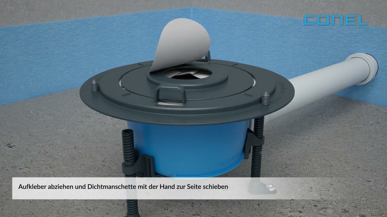 Bodenabl&auml;ufe CONEL DRAIN PLUS: Einfach dicht, einfach sicher