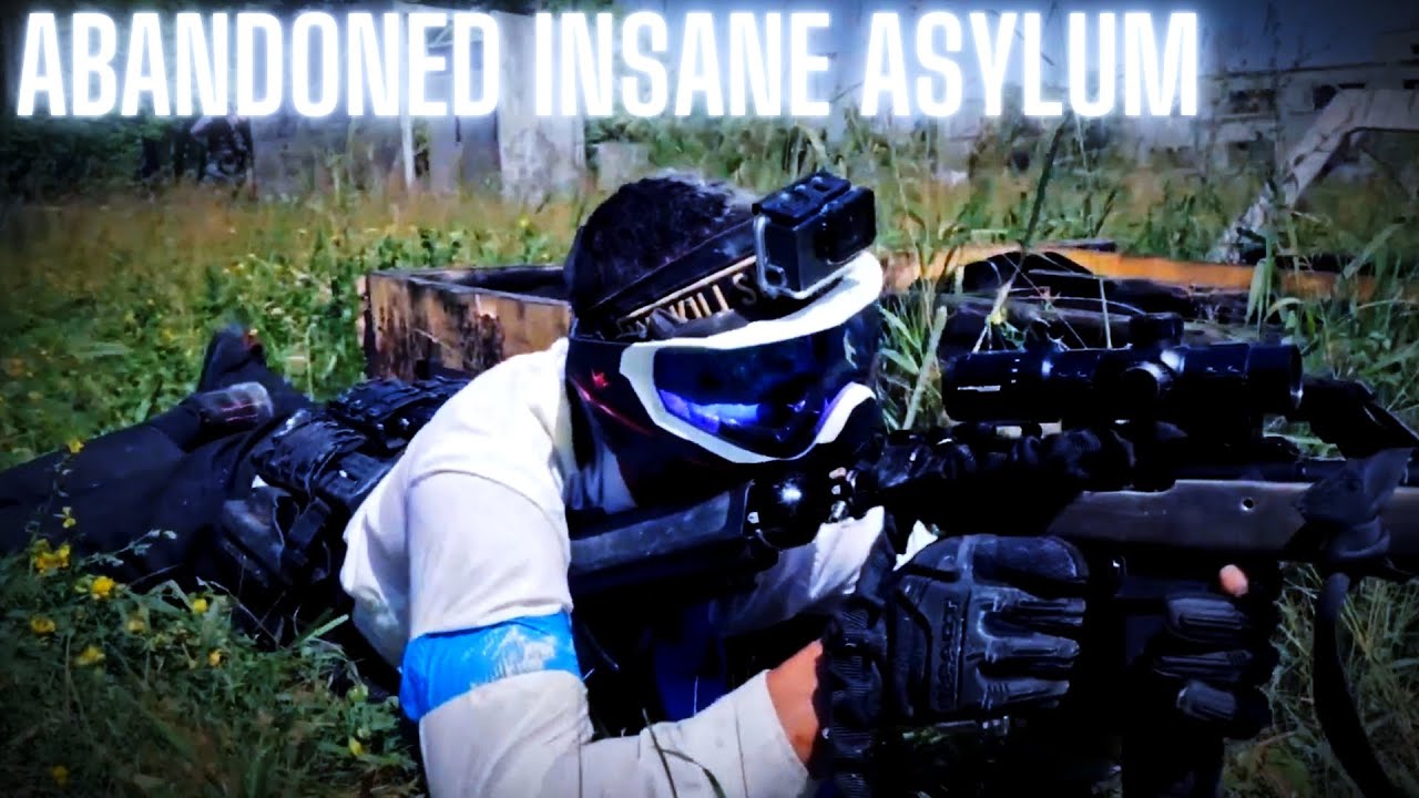 PAINTBALL SNIPER IN ABANDONED INSANE ASYLUM................. Magfed paintball PRZ