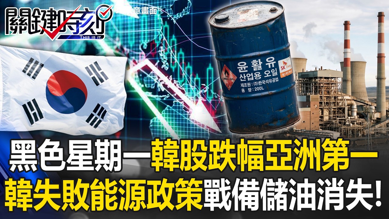 韓國戰備儲油消失！？ 黑色星期一韓股跌幅亞洲第一因失敗能源政策？【關鍵時刻】20260323-2 張炤和 呂國禎 林廷輝 陳國銘 [ENG SUB]