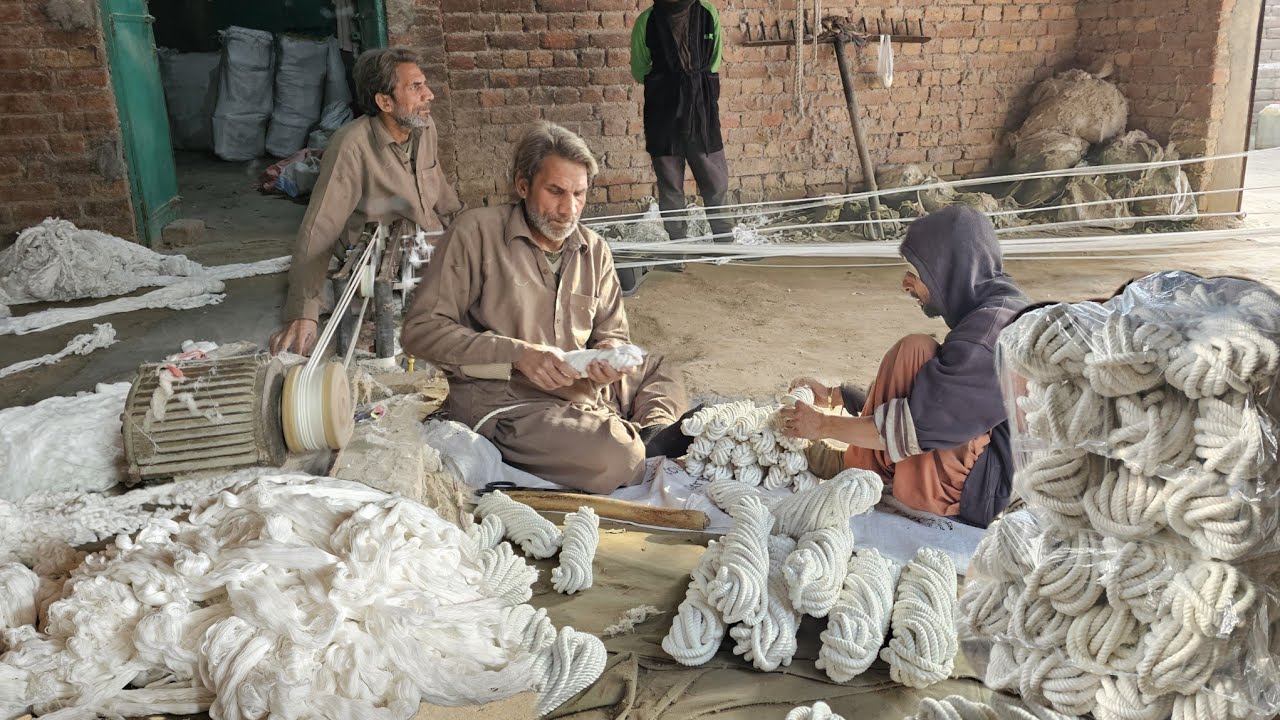Impressive Way To Making Cotton Rop In Local Factory | Rop Manufacturing Process!