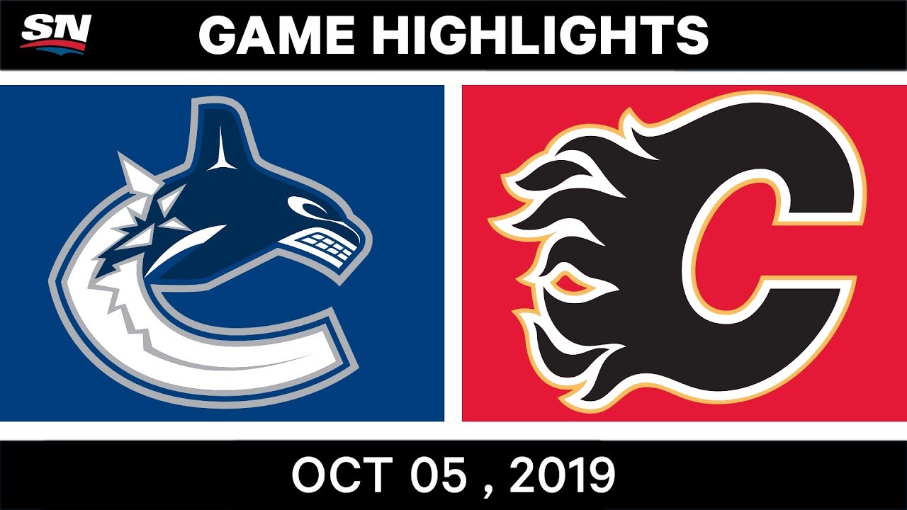NHL Highlights | Canucks vs. Flames – Oct. 05, 2019