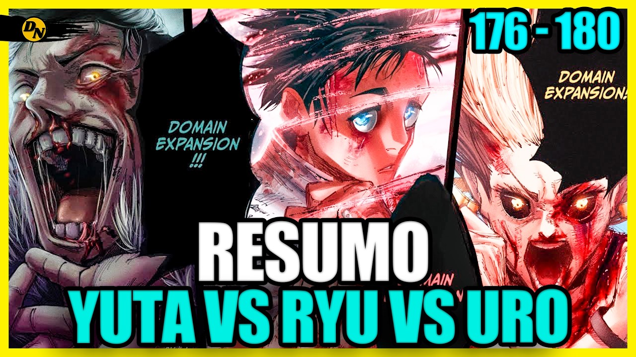 RESUMO JOGO DO ABATE - Yuta Vs Ryu Vs Uro | Capítulo 176 ao 180