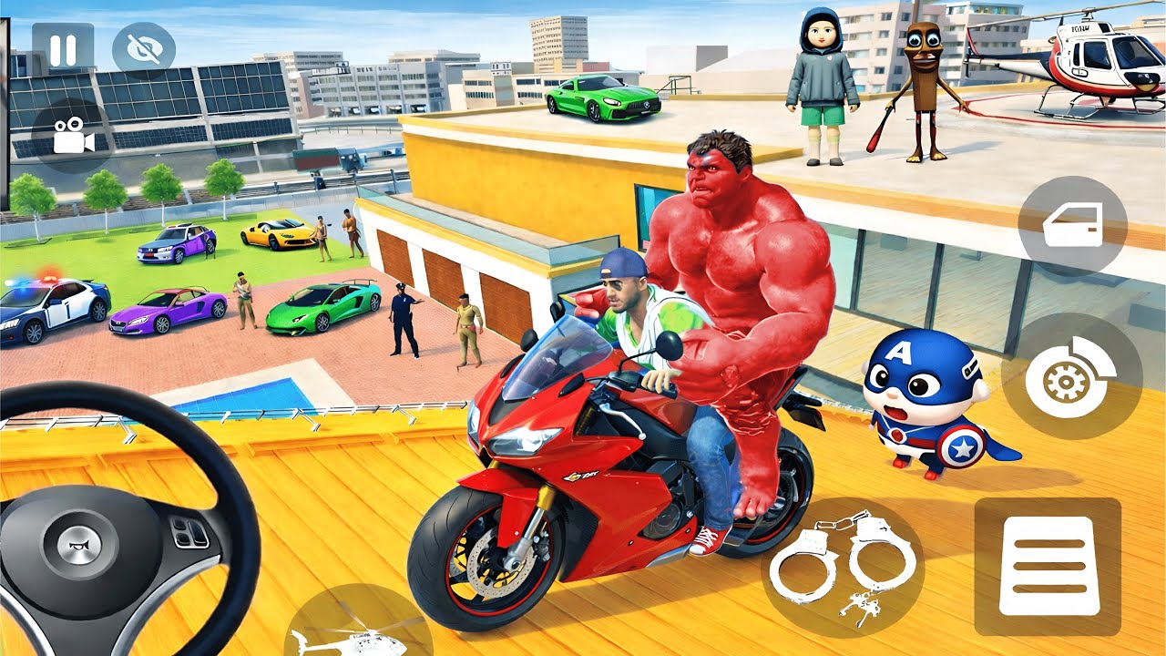 Franklin & Shinchan Found Mega Ramp Challenge 💥😱 Mega Ramp Hulk Squid 💥 Indian Theft Auto Simulator