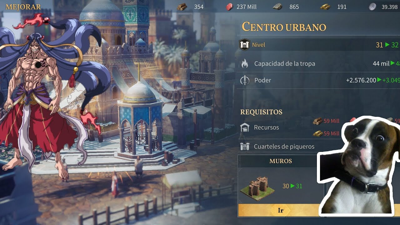 Age of empires mobile - nuevos niveles de centro urbano nuevas investigaciones,información, consejos