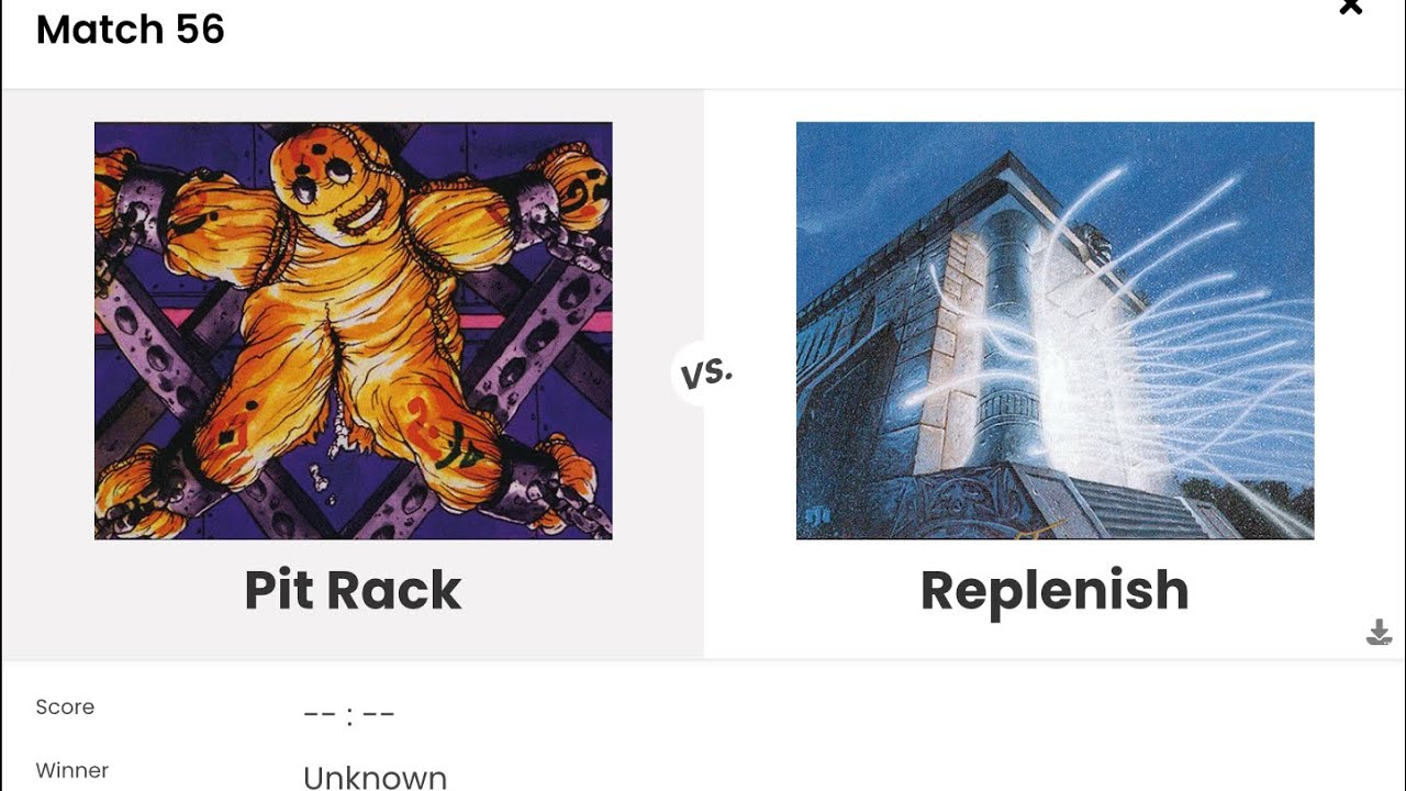 Premodern Super Gauntlet 2024 Round 3: Pit Rack vs Replenish