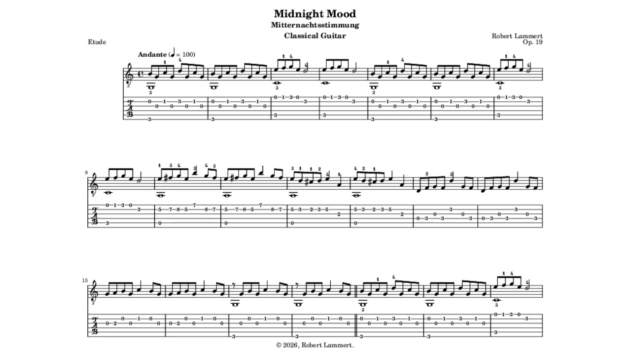 Midnight Mood, 2026 [classical guitar composition]