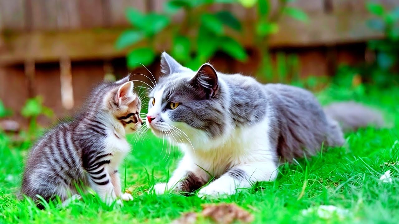 Funny kitten plays with puppy, Cat sounds, puppy sounds / Cute Baby Kittens Having Fun & Aggressive 
