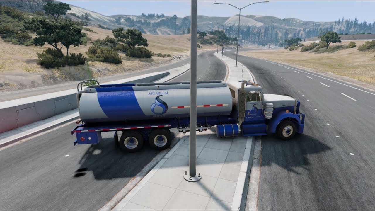 BeamNG drive  Truck Simulator Dangerous Offroad Driving