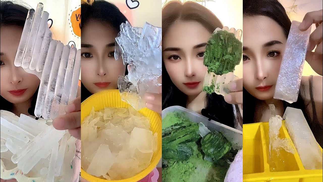 SOLO / ASMR THIN ICE EATING MUKBANG / CLEAR ICE / HARD ICE 