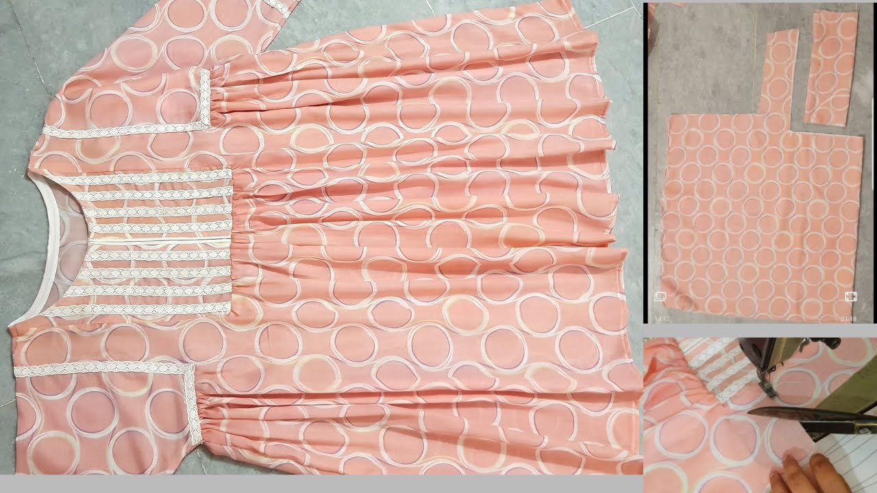 Free style designer kurti cutting and stitching.